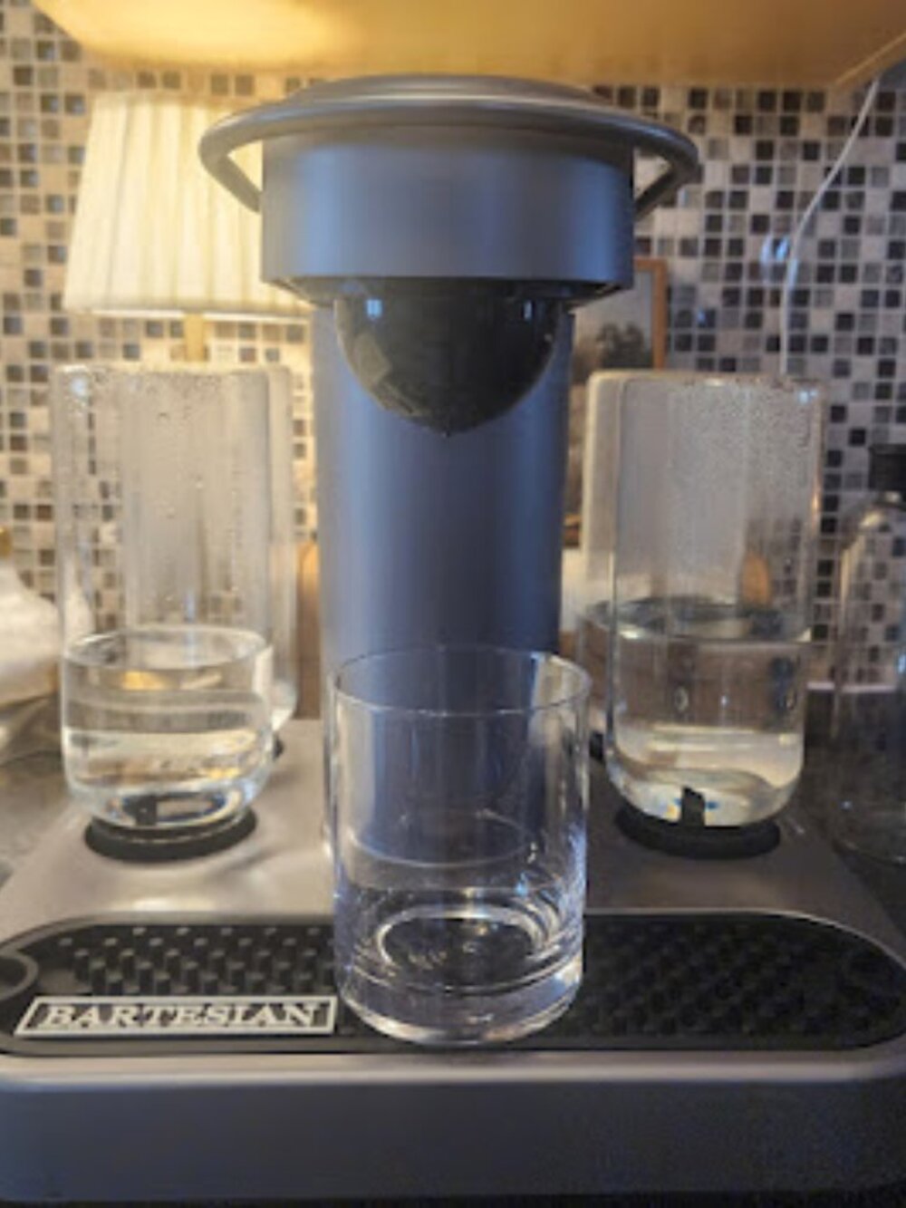 Bartesian 55300 Premium Cocktail Machine Gray Cleaned Works Well Pods Drink VG!